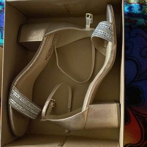 Cityclassified Silver and Gold Heels